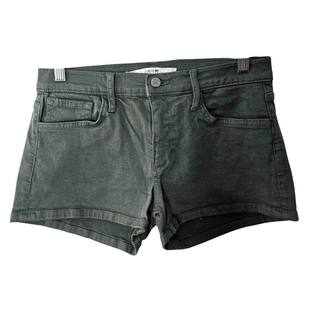 Joe's Cute Olive Army Green Denim 5-Pocket Jean Short Shorts Size 29